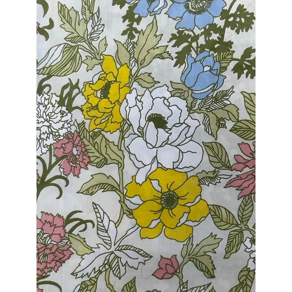 Vintage 1970s flat sheet